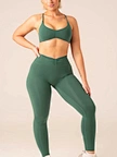 green sports bra
